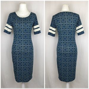 LuLaRoe Julia Dress in Starlight Print